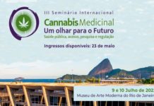 Banner cannabis medicinal fiocruz com museu de arte moderna do Rio de Janeiro na imagem