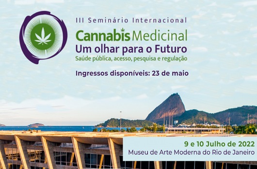 Banner cannabis medicinal fiocruz com museu de arte moderna do Rio de Janeiro na imagem